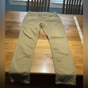 Banana Republic Men's Whiskey Tan Travel Skinny Fit Pants Size 34x30